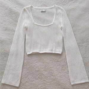 Hollister crochet sweater longsleeve